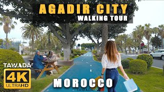 AGADIR City 4KUHD Walking tour  Morocco [upl. by Ong]