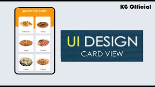 CardView UI Design Android Studio  Grid Layout  Modern Dashboard UI Design Android  Source Code [upl. by Lenuahs759]