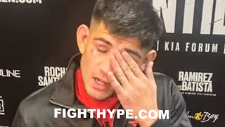 HEARTBROKEN ALEXIS ROCHA TEARFUL REACTION AFTER BRUTAL KNOCKOUT LOSS TO GIOVANI SANTILLAN [upl. by Azarcon]