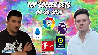 Free Soccer Bets 92824 PickDawgz Corner Kick EPL LaLiga Bundesliga Serie A Ligue 1 Free Bets [upl. by Noach]