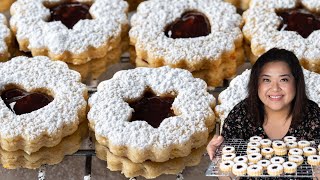 Linzer Cookies Recipe [upl. by Ehtylb]