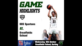 GGS Spartans  Greatfields School CBL Highlights [upl. by Ytitsahc]