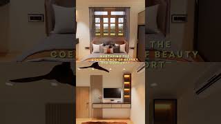 New bedroom interior design completed✅️ youtubeshorts interiordesign home new enscape designer [upl. by Branden]