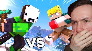 Dream VS TommyInnit  Minecraft FIGHT Animation  Reaction [upl. by Pappas]