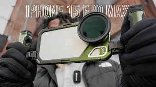 This iPhone 15 Pro Max Filmmaking Rig Is A GAMECHANGER Brandon Li x SmallRig Kit [upl. by Orlanta622]