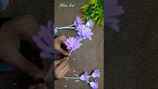 Diy Foamiran Flower amp pearl makingflowers diydesign [upl. by Esinehs]