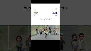 INDIA🇮🇳 Vs 🇦🇺AUSTRALIA  AUSTRALIA WON BY 4 WICKETS australia shorviral [upl. by Adnola]