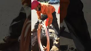 How to install a Copper Pipe in NYC plumbing plumber nyccontractor [upl. by Findlay]