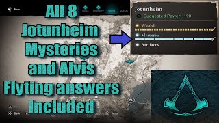 Assassins Creed Valhalla All Jotunheim Mysteries Locations guide [upl. by Grayson]