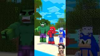 Who is Stronger SuperHeroes Vs Sonic Vs Baby Herobrine sonic minecraft [upl. by Schug]