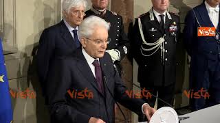 Mattarella quotHo fatto il possibilie per far nascere un Governo politico ora elezioni anticipatequot [upl. by Narat]