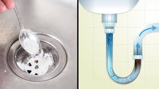 8 Fast and And Easy Ways To Unclog Drains Naturally [upl. by Ennyletak]