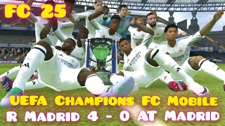 UEFA Champions League final match highlights Real Madrid 40 AT Madrid final match FC Mobile Games [upl. by Atener221]