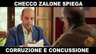 Checco Zalone spiega corruzione e concussione [upl. by Jeggar57]