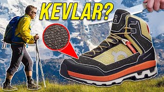 A running shoe made of kevlar for hiking  On Cloudalpine [upl. by Halilak]