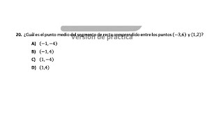 Pregunta 20 Matemáticas Guía EXACER COLBACH 2024 [upl. by Wendie]