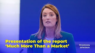 Presentation of the report ‘Much More Than a Market’ [upl. by Tibbitts]