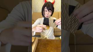 ROLL A CARDBOARD RAMEN AROUND ONE’S CELLPHONE！asmr [upl. by Adnam]