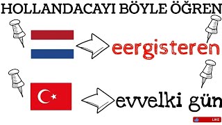 10 DAKİKADA HOLLANDACA A1 ÖĞREN flemenkçe Zaman Zarfları [upl. by Anerehs734]