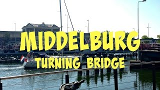 Middelburg Netherlands  Turning bridge [upl. by Ranjiv]