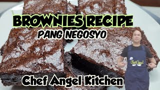 THE BEST FUDGY AND CHEWY BROWNIES RECIPE  PANG NEGOSYO BROWNIES RECIPE ALA GOLDILOCKS [upl. by Hazeghi]