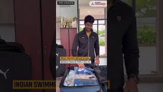 Indian Swimmer Srihari Nataraj Unboxes Paris Olympics 2024 Kit WATCH [upl. by Lagas]