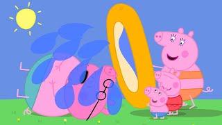 Peppa Pigs New Paddling Pool 💦  Cartoon for Kids  Full Episodes [upl. by Hazem]