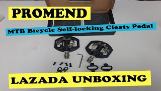 Promend MTB Bicycle SelfLocking Cleats Pedals System LAZADA [upl. by Calderon]