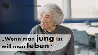 102jährige HolocaustÜberlebende Friedländer „Wenn man jung ist will man leben“ [upl. by Acirtap]