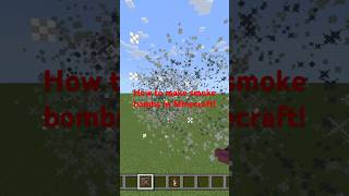 How to make smoke bombs in Minecraft minecraft gaming [upl. by Yllet722]