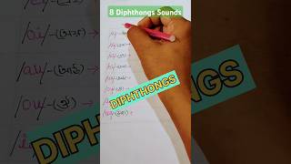 8 Diphthongs Sounds In English  english Englishgrammar shorts youtubeshorts gsrenglish👑 [upl. by Angelina]