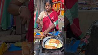 Hardworking Lady Making Egg Bread Toast ₹20 Only shorts shortsvideo egg eggtoast breakfast [upl. by Josefina232]