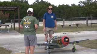 Giant Scale CARF P47 aerobatic flight [upl. by Territus]