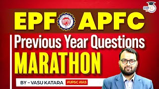 EPFO APFC  Previous Year Questions  Marathon  StudyIQ IAS [upl. by Ogram]