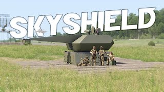 Experience Modern Air Defense with the GXRheinmetall Skyshield  Arma 3 Mod [upl. by Relyhs]