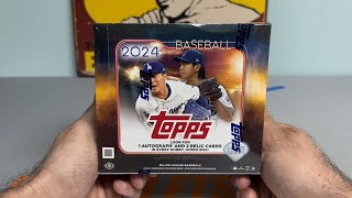 2024 Topps Update Jumbo Hobby Box  THREE Autos  HFA [upl. by Trebleda]