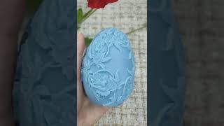 Beautiful flower egg soap candles made using molds from the store [upl. by Edholm]