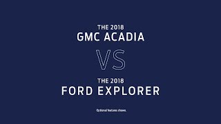 2018 Ford Explorer  Compare 2018 GMC Acadia [upl. by Ingrid]