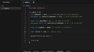 C Programming Tutorial 2  Variables And Data Types [upl. by Hsu401]