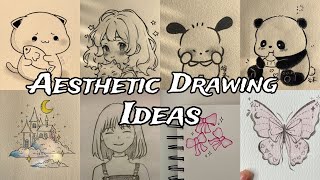 Aesthetic Drawing Ideas  Cute Drawing Ideas  Simple Drawing Ideas [upl. by Ariaek]