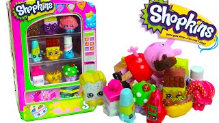 Shopkins Vending Machine Playset with 2 Exclusive Shopkins Peppa Pig [upl. by Richlad]