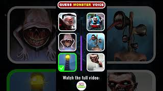 Can you guess the Monsters voice correctly Which Monsters voice is the scariest  Eat Monsters [upl. by Attiuqaj]