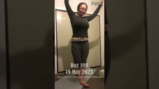 Day 108 Chloe Ting Transformation amp Weight Loss Challenge pt2 2023💚 [upl. by Nyrtak681]