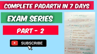 Complete Padarth in 7days  padarth vigyan  BAMSCLASSES [upl. by Clive]