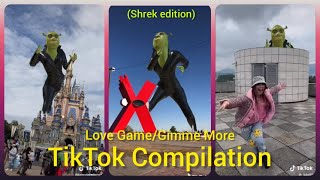 Gimme More x Love Game Shrek Edition TikTok Compilation [upl. by Giff]