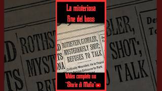 La MISTERIOSA FINE del BOSS truecrime gangster america storia [upl. by Thorma]