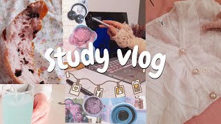 6 am SUMMER study vlog🦢 weekend reset unboxing study💻 fairy blouse🧚‍♀️ [upl. by Bever]