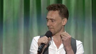 Tom Hiddleston singing The Bare Necessitiesquot at D23 [upl. by Nevaj871]