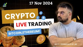 Crypto Live Trading  Algo Trading  Bitcoin Trading  trading bitcoin NiftyTechnicalsbyAK [upl. by Par611]