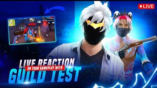 FREE FIRE 1 VS 2 LIVE GUILD TEST  CUSTOM GIVEAWAY 🤯 ll freefire classyff nonstopgamig [upl. by Siusan]